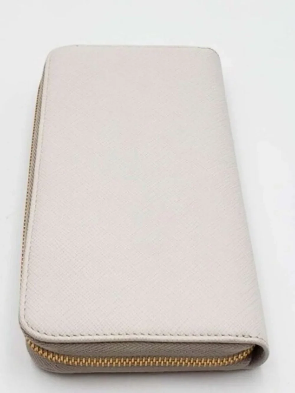 Authentic Prada Saffiano Fiocco Bow Zip-Around Wallet